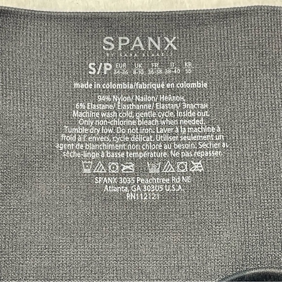 Spanx Leggings Womens‎ Small Look at Me Now Seamless Grey Black Camo Camouflage - Picture 6 of 8